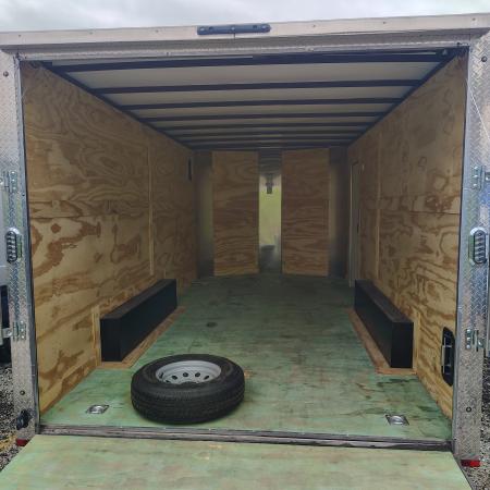 Used 2024 Arising 8.5x16 TA, 7' interior height , 52k axles, .030 exterior, 52k axles, Spare tire included Cargo / Enclosed Trailer