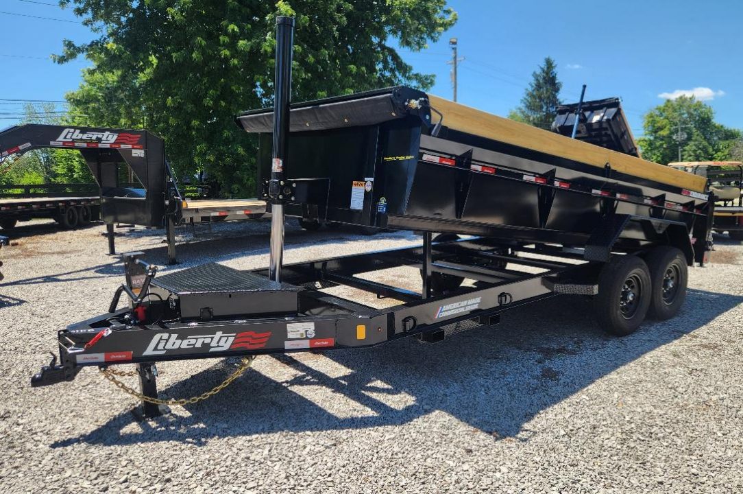 New 2026 Liberty 14K 83 x 16' Telescopic Hoist Dump Trailer