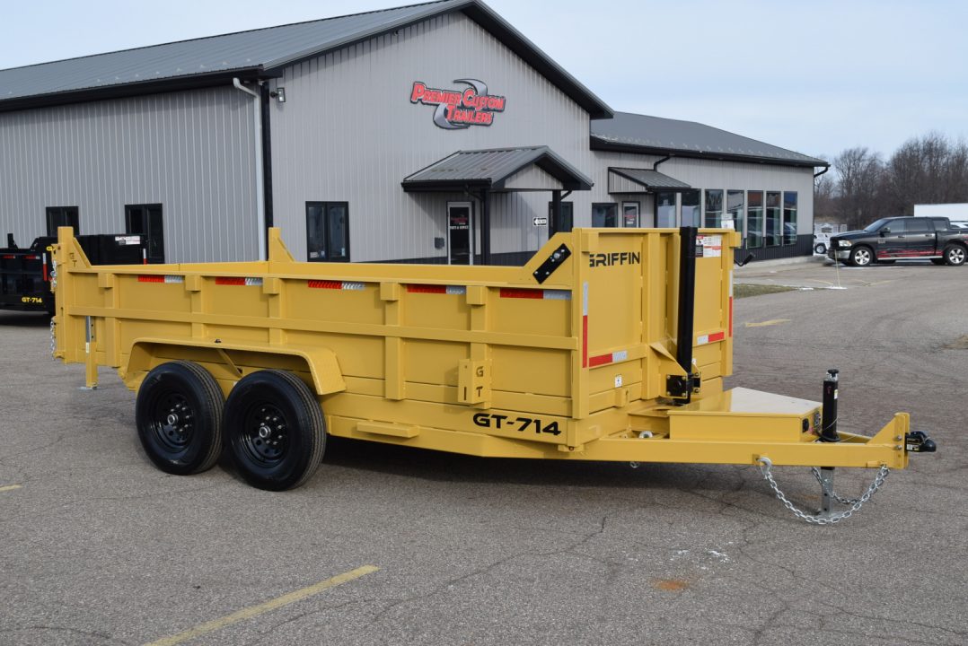 New GRIFFIN 7x14 14K DUMP TRAILER w/ TELESCOPING CYLINDER