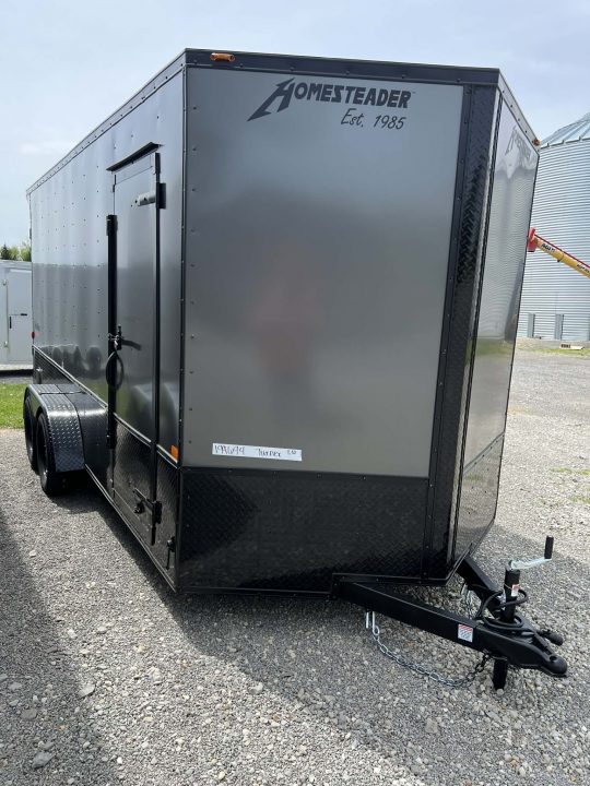 New 2026 Homesteader Trailer 7 x 16 Tandem Axle OHV Pkg Cargo / Enclosed Trailer