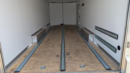 Used 2025 Legend 8.5 x 24 + 2' V Thunder Car Hauler w/ Ramp Door (84" Interior)