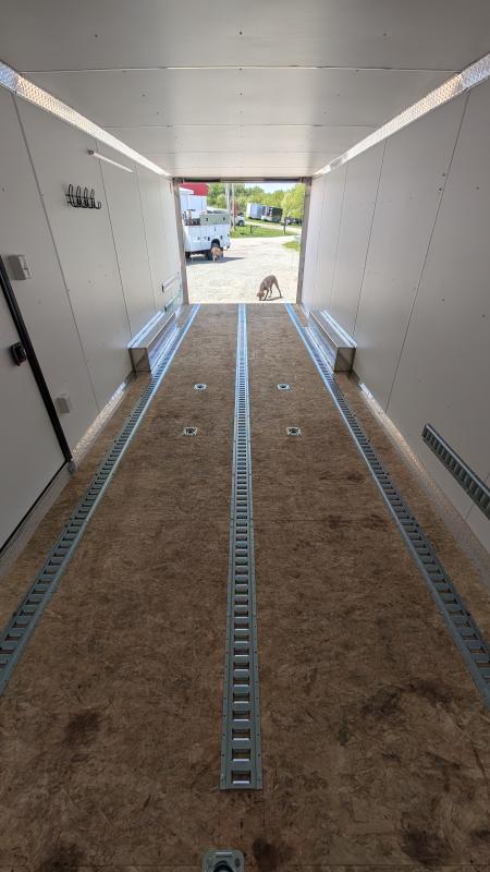 Used 2025 Legend 8.5 x 24 + 2' V Thunder Car Hauler w/ Ramp Door (84" Interior)