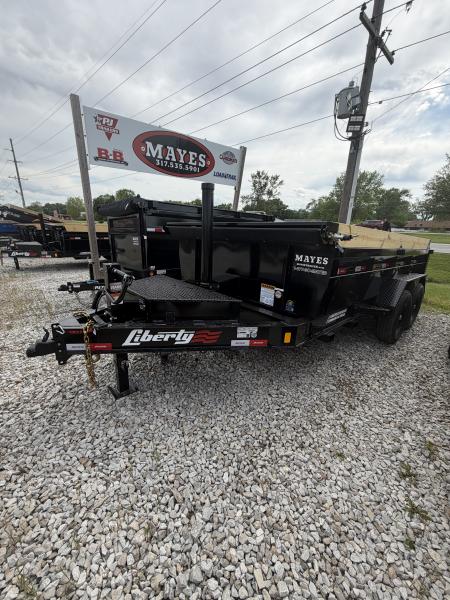 New 2026 LIBERTY LD14K83X14B8TS Dump Trailer 83X14 TA 24  SIDES TELESCOPIC (GVW:15400) MIDNIGHT BLACK