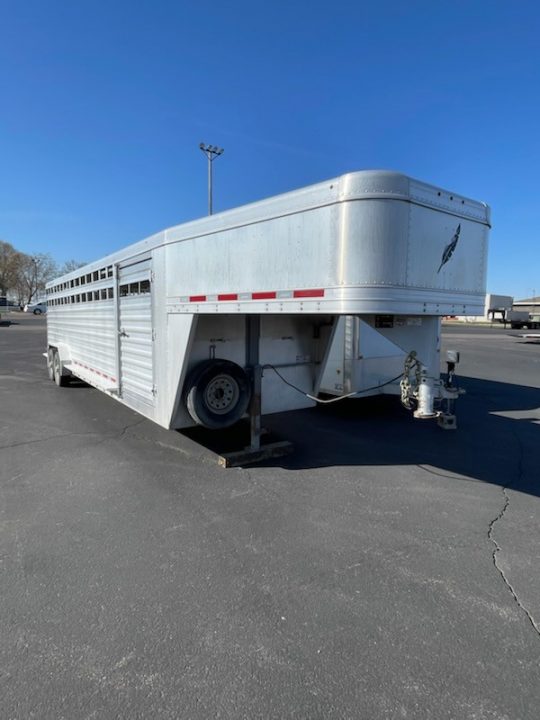 Used 2016 Featherlite Trailers 7x28 Stock Trailer
