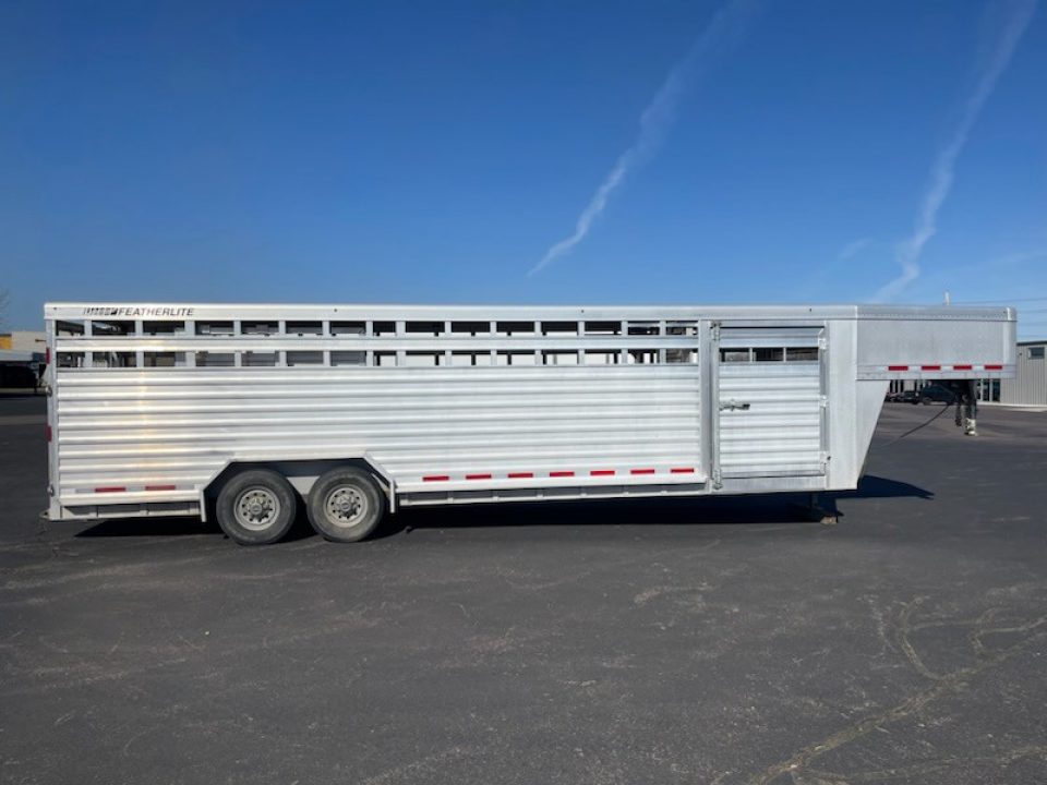 Used 2016 Featherlite Trailers 7x28 Stock Trailer