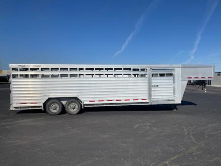 Used 2016 Featherlite Trailers 7x28 Stock Trailer