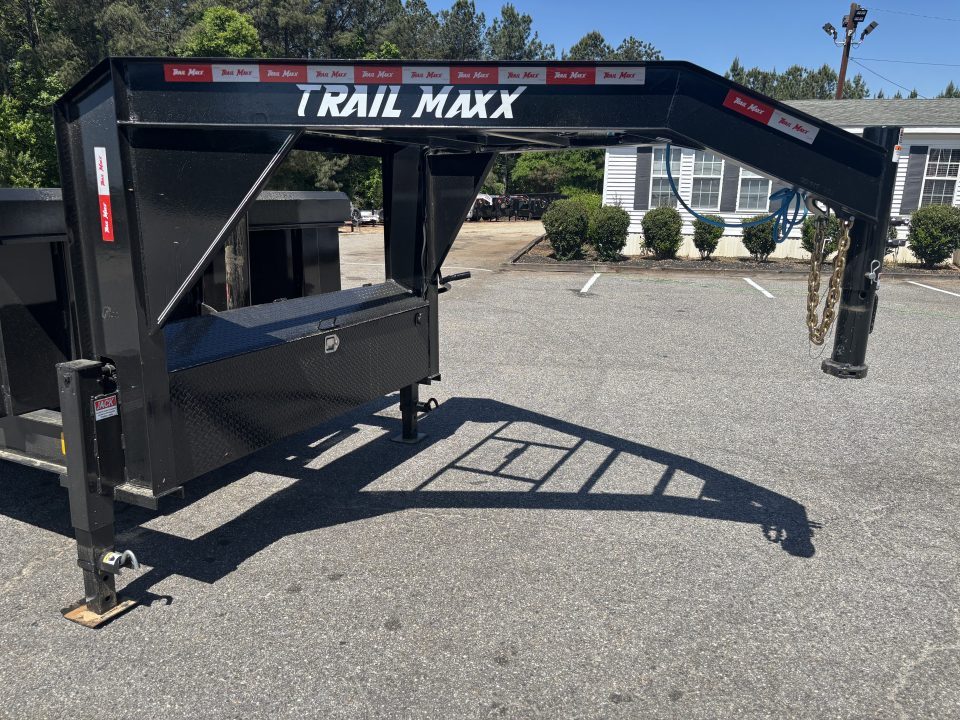 New 2026 Trail Maxx 83x16 TELESCOPIC CYLINDER 14K GVWR GOOSENECK Dump Trailer