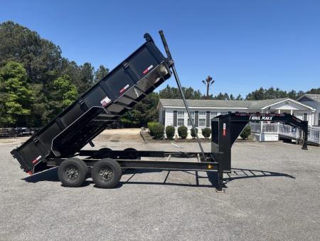 New 2026 Trail Maxx 83x16 TELESCOPIC CYLINDER 14K GVWR GOOSENECK Dump Trailer