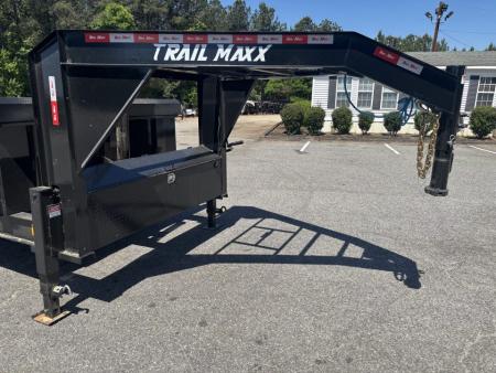 New 2026 Trail Maxx 83x16 TELESCOPIC CYLINDER 14K GVWR GOOSENECK Dump Trailer