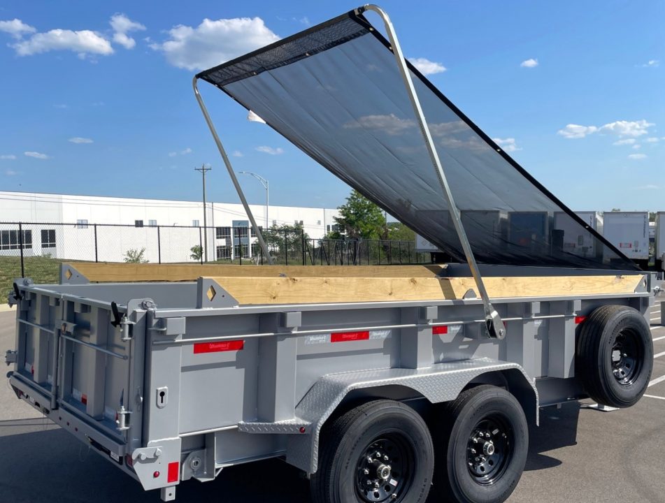 New Diamond C 14' LPT 207 Dump Trailer: Metallic Silver, 14,900 lb (GVWR), Spare