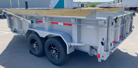 New Diamond C 14' LPT 207 Dump Trailer: Metallic Silver, 14,900 lb (GVWR), Spare