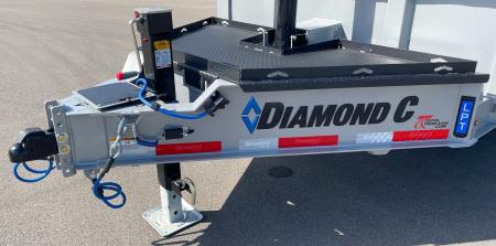 New Diamond C 14' LPT 207 Dump Trailer: Metallic Silver, 14,900 lb (GVWR), Spare