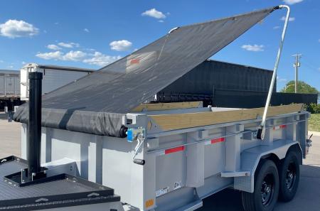 New Diamond C 14' LPT 207 Dump Trailer: Metallic Silver, 14,900 lb (GVWR), Spare