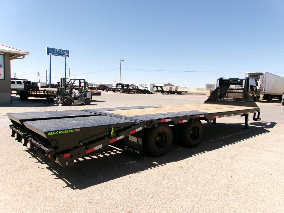New 2026 Load Trail 102x25 GN Flatbed w/ Max Ramps 24k