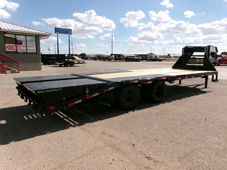 New 2027 Load Trail 102x25 GN Flatbed w/ Max Ramps 24k