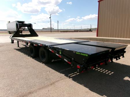 New 2027 Load Trail 102x25 GN Flatbed w/ Max Ramps 24k