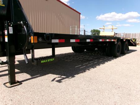 New 2027 Load Trail 102x25 GN Flatbed w/ Max Ramps 24k
