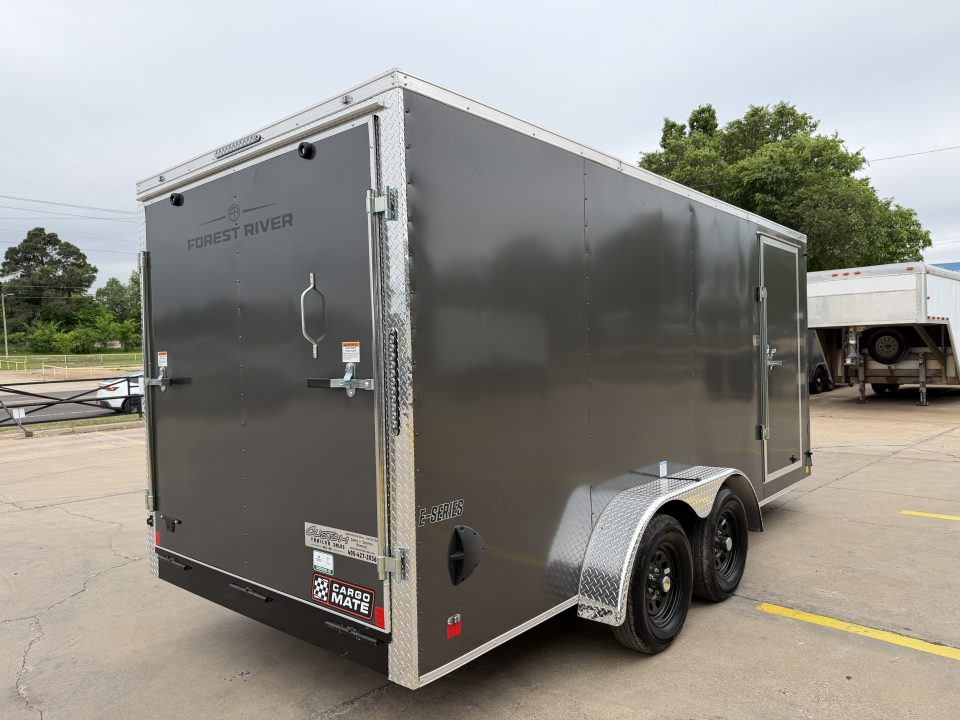 New #097641 2026 FOREST RIVER TA2 7 X 16 TANDEM AXLE 7K ENCLOSED W/ REAR RAMP DOOR