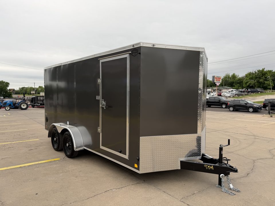 New #097641 2026 FOREST RIVER TA2 7 X 16 TANDEM AXLE 7K ENCLOSED W/ REAR RAMP DOOR
