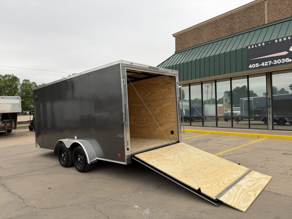 New #097641 2026 FOREST RIVER TA2 7 X 16 TANDEM AXLE 7K ENCLOSED W/ REAR RAMP DOOR