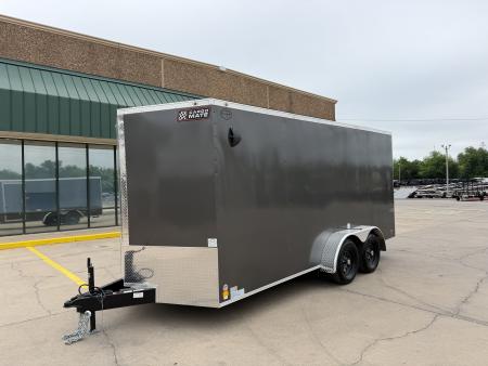New #097641 2026 FOREST RIVER TA2 7 X 16 TANDEM AXLE 7K ENCLOSED W/ REAR RAMP DOOR