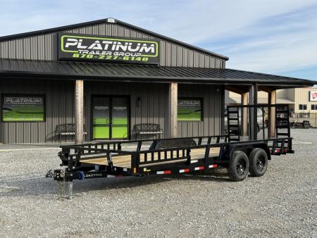 New 2026 Load Trail UE 83X20 W/4' FOLDING GATE AND SIDE RAIL RAMPS 9990 GVWR Utility Trailer