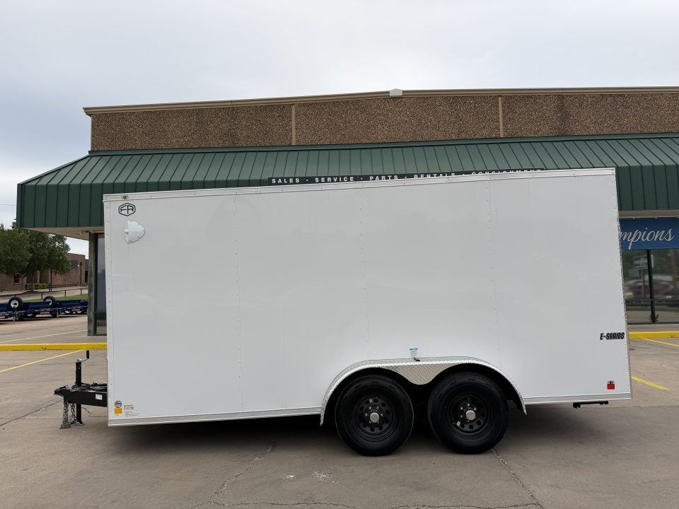 New #097291 2026 FOREST RIVER TA3 7 X 16 TANDEM AXLE 10K ENCLOSED W/ REAR RAMP DOOR
