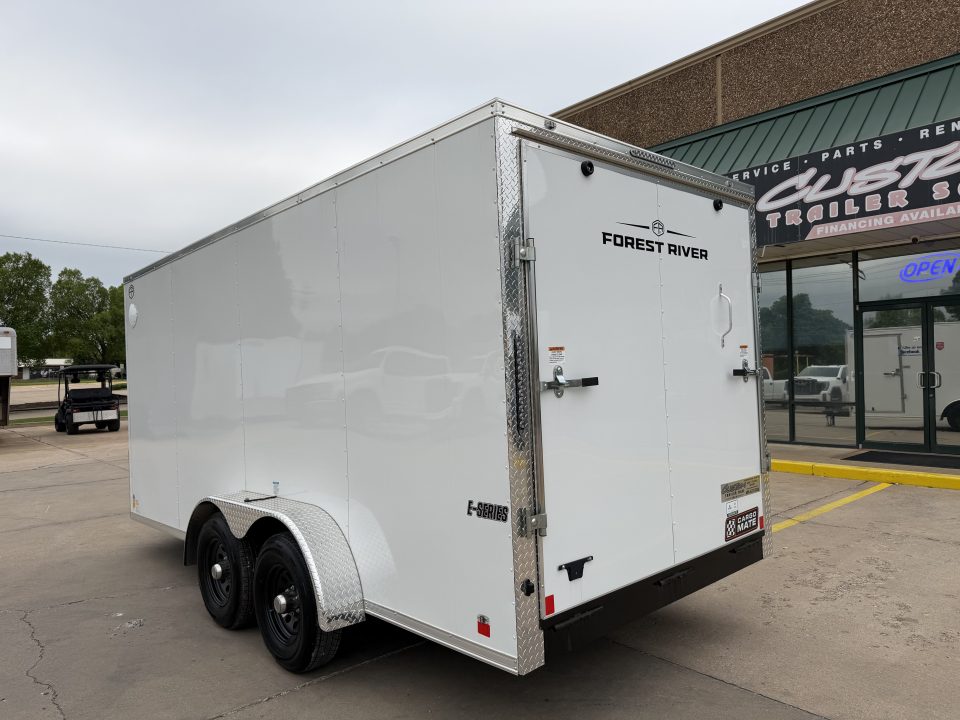 New #097291 2026 FOREST RIVER TA3 7 X 16 TANDEM AXLE 10K ENCLOSED W/ REAR RAMP DOOR