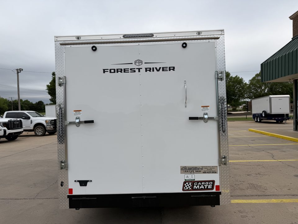 New #097291 2026 FOREST RIVER TA3 7 X 16 TANDEM AXLE 10K ENCLOSED W/ REAR RAMP DOOR