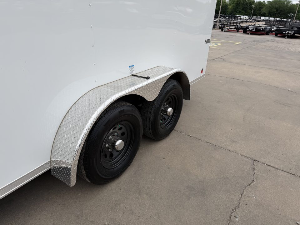 New #097291 2026 FOREST RIVER TA3 7 X 16 TANDEM AXLE 10K ENCLOSED W/ REAR RAMP DOOR