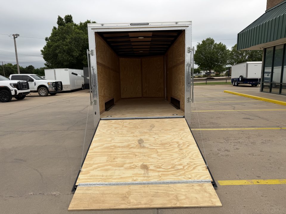 New #097291 2026 FOREST RIVER TA3 7 X 16 TANDEM AXLE 10K ENCLOSED W/ REAR RAMP DOOR