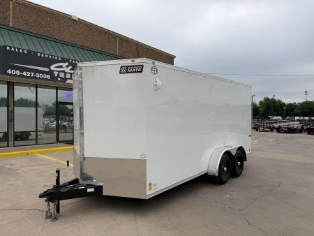 New #097291 2026 FOREST RIVER TA3 7 X 16 TANDEM AXLE 10K ENCLOSED W/ REAR RAMP DOOR