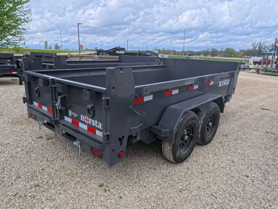 New 2026 Norstar 72 x 12 DCB Dump Trailer with Scissor Hoist TH-516, Slide - In Ramps, 2 5/16 Adj. 14K Coupler