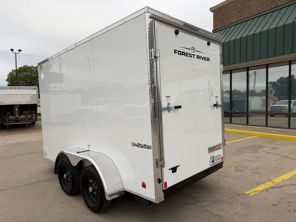 New #055914 2026 FOREST RIVER TA2 6 X 12 TANDEM AXLE 7K ENCLOSED W/ REAR RAMP DOOR
