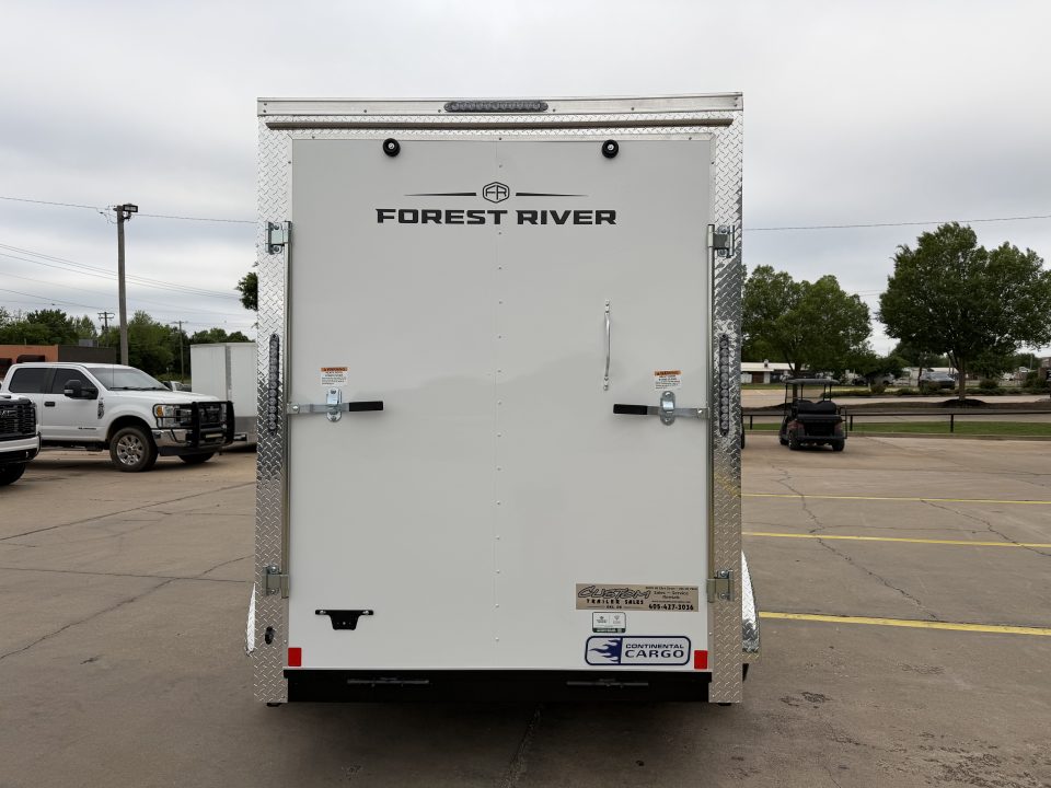 New #055914 2026 FOREST RIVER TA2 6 X 12 TANDEM AXLE 7K ENCLOSED W/ REAR RAMP DOOR