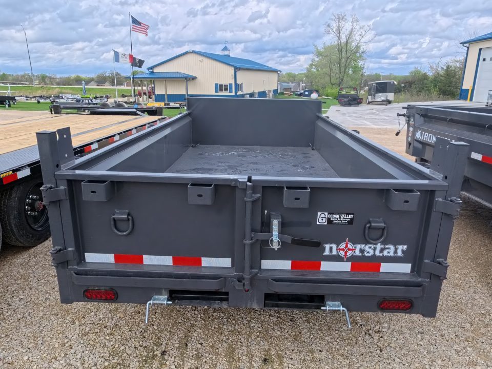 New 2026 Norstar 72 x 12 DCB Dump with 2) 5,200 lb. Axles and 2) Electric Brakes, Scissor Hoist TH-516