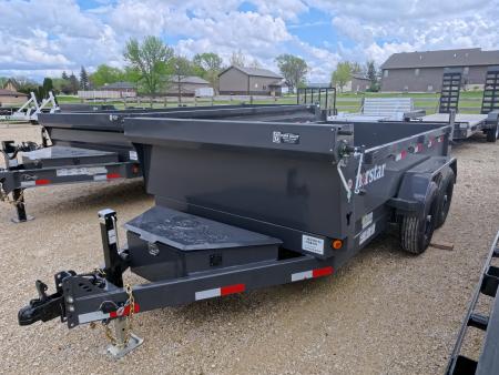 New 2026 Norstar 72 x 12 DCB Dump with 2) 5,200 lb. Axles and 2) Electric Brakes, Scissor Hoist TH-516