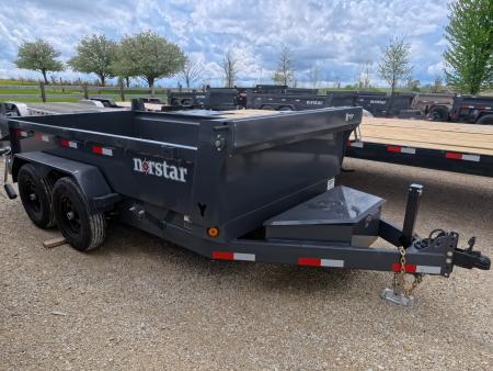New 2026 Norstar 72 x 12 DCB Dump with 2) 5,200 lb. Axles and 2) Electric Brakes, Scissor Hoist TH-516