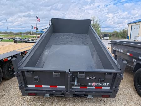 New 2026 Norstar 72 x 12 DCB Dump with 2) 5,200 lb. Axles and 2) Electric Brakes, Scissor Hoist TH-516
