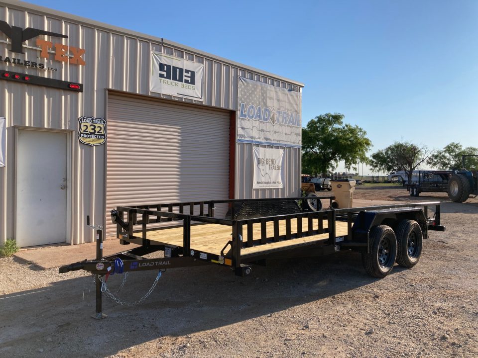 New 2026 Load Trail UT 83" x 16' Tandem Axle Utility (2" x 3" Angle Frame)