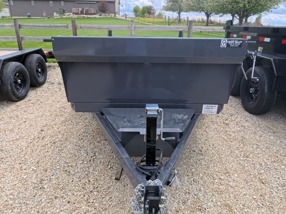 New 2026 Norstar 60 x 10 DCB Gray Dump Trailer with 7K GVWR, Adj. 14K 2 5/16" Coupler, 8 Ply ST205/75 R15 LRD Tires