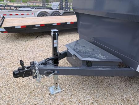 New 2026 Norstar 60 x 10 DCB Gray Dump Trailer with 7K GVWR, Adj. 14K 2 5/16" Coupler, 8 Ply ST205/75 R15 LRD Tires