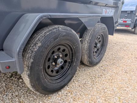 New 2026 Norstar 60 x 10 DCB Gray Dump Trailer with 7K GVWR, Adj. 14K 2 5/16" Coupler, 8 Ply ST205/75 R15 LRD Tires