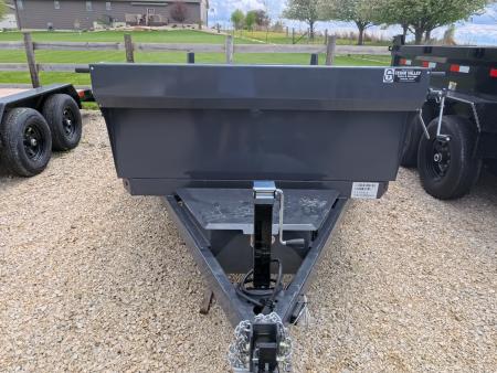 New 2026 Norstar 60 x 10 DCB Gray Dump Trailer with 7K GVWR, Adj. 14K 2 5/16" Coupler, 8 Ply ST205/75 R15 LRD Tires