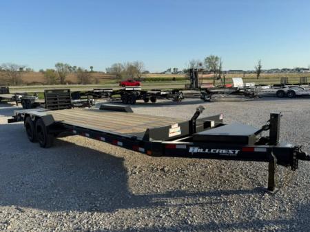 New 2026 Hillcrest Black-Grey 83 x21'+3' 17.6k I-Beam Equipment Trailer