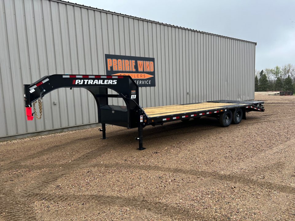 New 2027 PJ Trailers 26' LS Gooseneck Flatbed Trailer