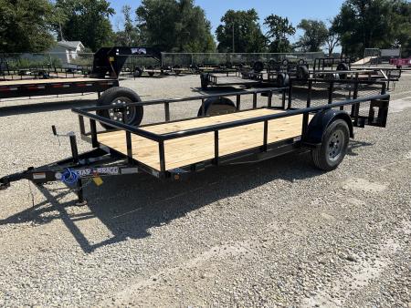 New 2026 Texas Bragg Trailers 77 x14' Dovetail Utility Trailer