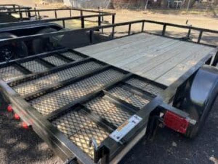 New 2026 Top Hat Trailers 77X12 Angle Rail Utility Trailer Utility Trailer