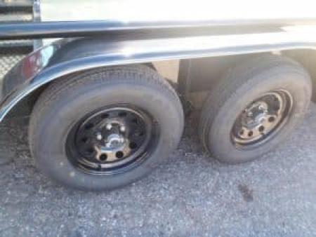 New 2026 Top Hat Trailers 83X14 Pipe Rail Utility Flatbed Trailer Ramp Gate Utility Trailer
