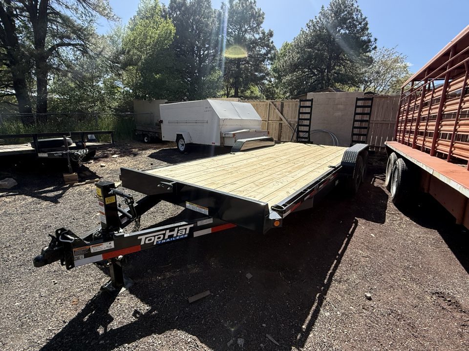 New 2026 Top Hat Trailers 83X20 Equipment Hauler 5' stand up ramps Equipment Trailer